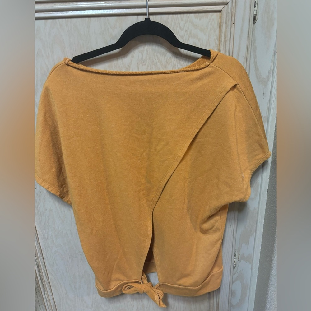 Sonoma‎ Mustard Yellow Tie Back/Open Back Top